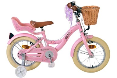 VOLARE Blossom Kids dječji bicikl, 14", s dvije ručne kočnice, roza